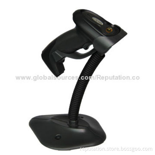Wire Auto-induction Laser Barcode Scanner with Holder, 3,000-12,000 Lux Environment Luminance